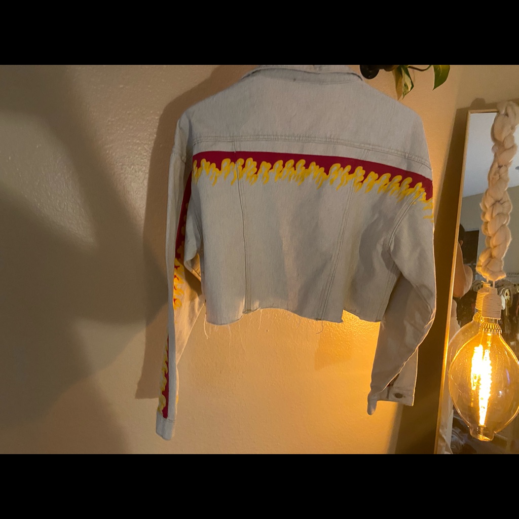 Cropped Flame Jacket